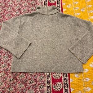 Zara Gray Mockneck Sweater
